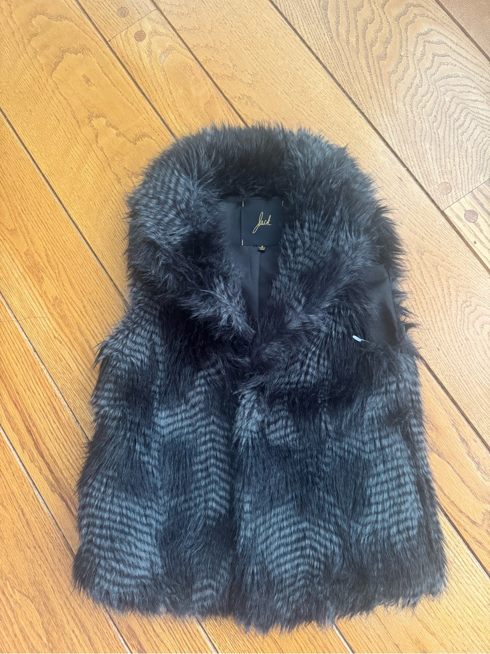 Jack by BB Dakota Black Faux Fur Vest